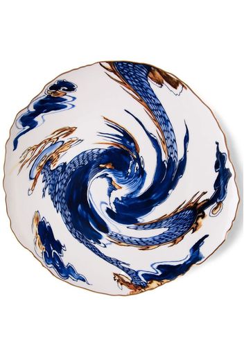 Seletti x Diesel Living Imari Dragon porcelain plate - Weiß