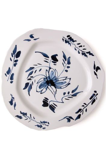 Seletti x Diesel Living English Delft porcelain plate - Weiß