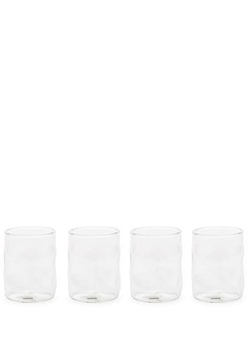 Seletti set of four asymmetric glasses