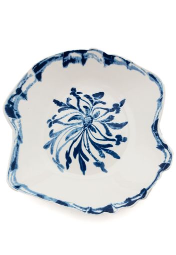 Seletti x Diesel Talavera Classics on Acid soup plate (25.5 cm) - WHITE BLUE