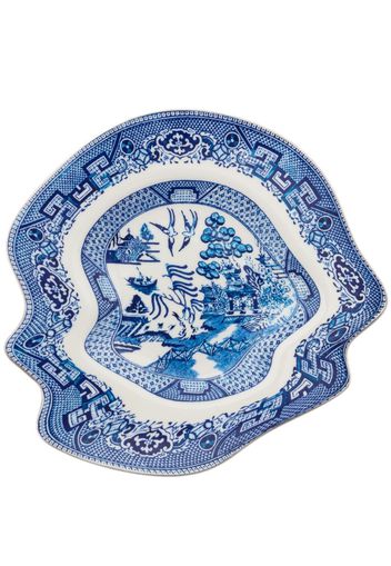 Seletti Dessert Glitchy Willow plate - WHITE BLU