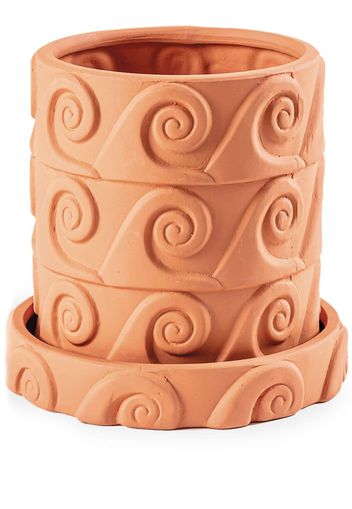 Seletti Magna Graecia, Onda ceramic vase - Orange