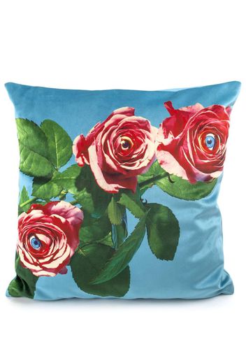 Seletti Roses feather-filling cushion - Blau