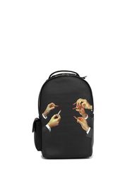 Seletti graphic print backpack - Schwarz