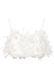 SELEZZA fringed bralette top - Weiß