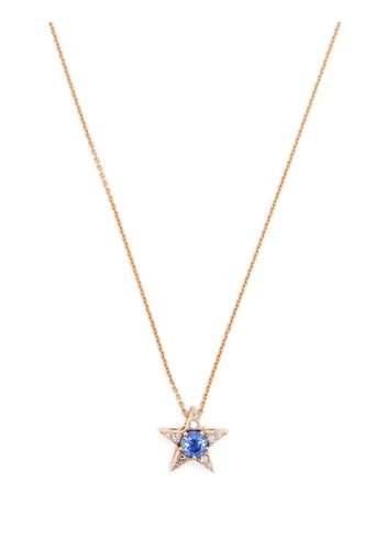 Selim Mouzannar 18kt rose gold Istanbul sapphire and diamond necklace