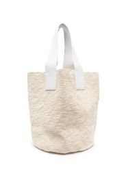 Sensi Studio woven-straw big tote bag - Nude