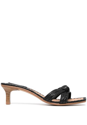 Senso Naomi raffia mules - Schwarz