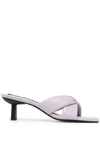 Senso Wonda 50mm cross-strap mules - Violett