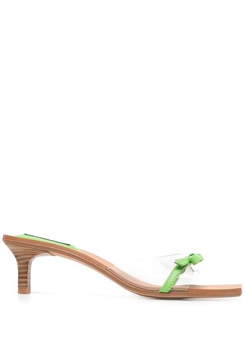 Senso Nori 50mm bow sandals - Grün