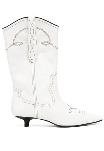 Senso Francesca II 40mm leather boots - Weiß