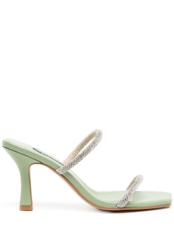 Senso Umber I 90mm leather sandals - Silber