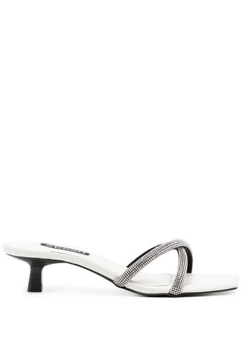 Senso Tatiana I crystal embellished mules - Silber