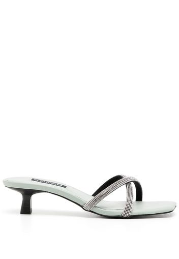 Senso Tatiana I crystal embellished mules - Silber