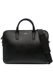 Serapian leather laptop bag - Schwarz