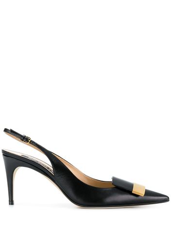 Sergio Rossi 'sr1' Slingback-Sandalen - Schwarz