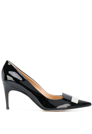 Sergio Rossi Pumps mit Schleife - Schwarz