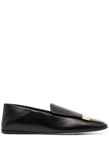 Sergio Rossi Loafer mit eckiger Kappe - Schwarz