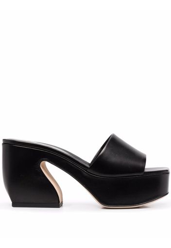 Sergio Rossi chunky-heel open-toe mules - Schwarz