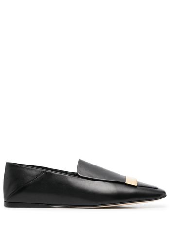 Sergio Rossi Loafer mit eckiger Kappe - Schwarz