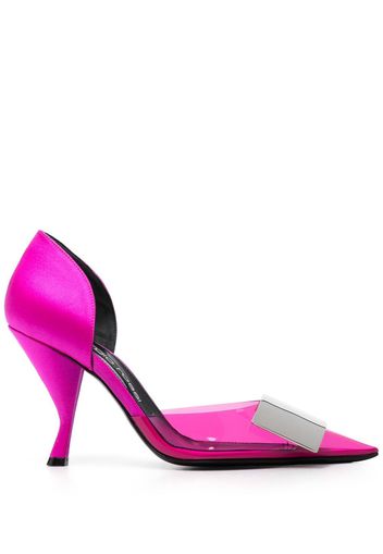 Sergio Rossi buckle-detail 95mm pumps - Rosa