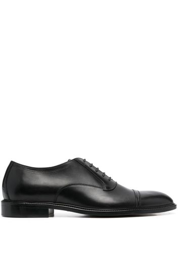 Sergio Rossi Derby-Schuhe mit flachem Blockabsatz - Schwarz