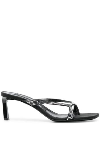 Sergio Rossi Sr Aracne 60mm crystal-embellished mules - Schwarz