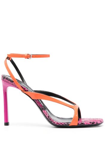 Sergio Rossi strappy leather sandals - Orange