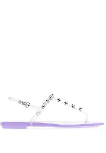 Sergio Rossi 15mm crystal-embellished open-toe sandals - Violett