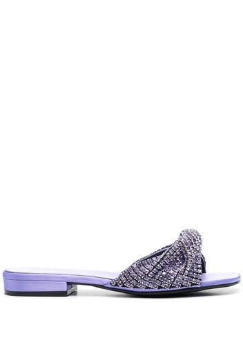 Sergio Rossi crystal-embellished sandals - Violett