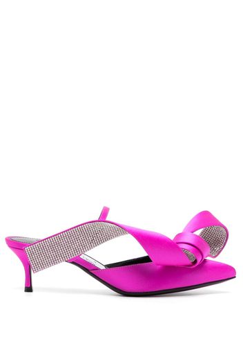 Sergio Rossi Marquise 40mm leather sandals - Rosa