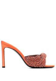 Sergio Rossi x Evangelie Smyrniotaki crystal-embellished mules - Orange