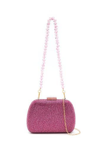 SERPUI Clutch mit Kristallen - Rosa