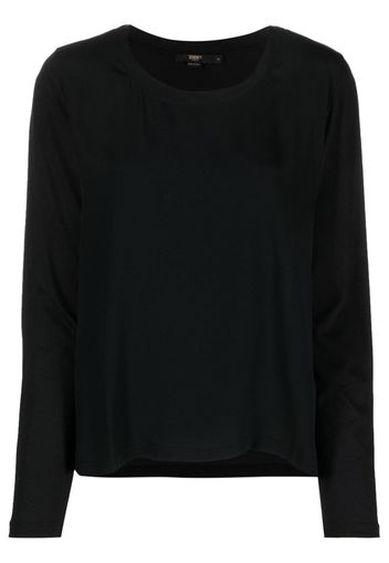 Seventy long-sleeved jersey jumper - Schwarz