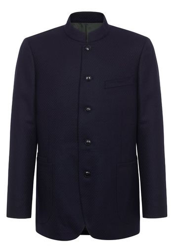 Shanghai Tang wool mandarin collar blazer - Blau