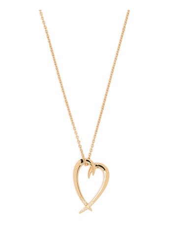 Shaun Leane Hook heart diamond pendant necklace - Gold