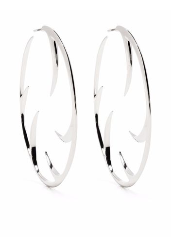 Shaun Leane multi cat claw hoop earrings - Silber