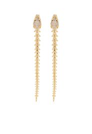 Shaun Leane Serpent trace diamond drop earrings - Gold