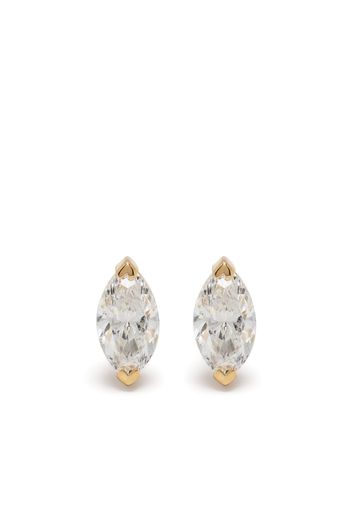 SHAY 18kt yellow gold diamond marquise studs