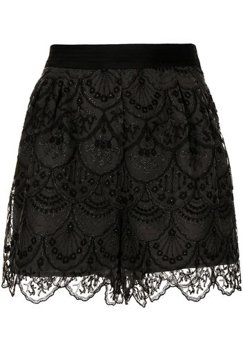 SHIATZY CHEN Shorts aus Spitze - Schwarz