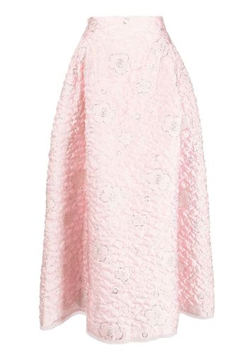 SHIATZY CHEN Jacquard-Rock in A-Linie - Rosa