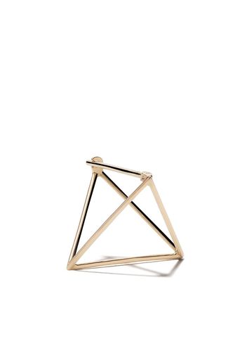 Shihara 18kt Gelbgoldohrring in Pyramidenform