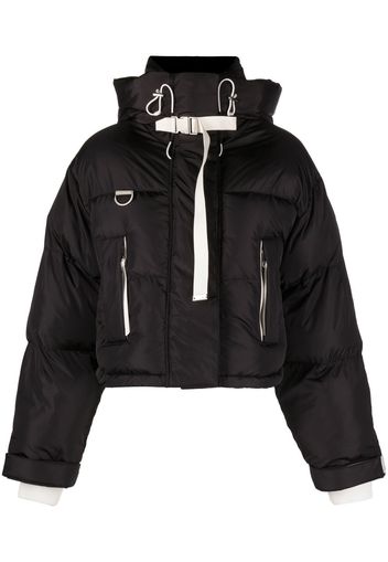 Shoreditch Ski Club Willow cropped puffer jacket - Schwarz