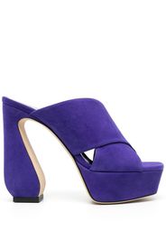 Si Rossi 135mm slip-on sandals - Violett