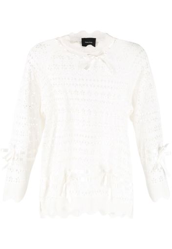 Simone Rocha pointelle knit jumper - Nude