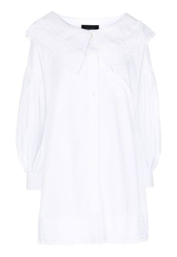 Simone Rocha cotton shirt dress - Weiß