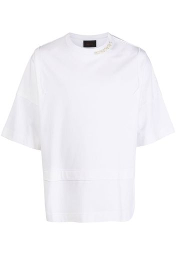 Simone Rocha pearl-embellished layered T-shirt - Weiß