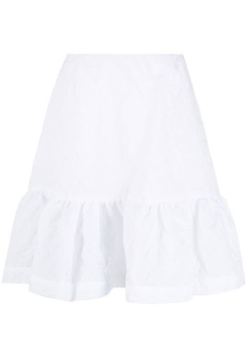 Simone Rocha ruffled A-line skirt - Weiß