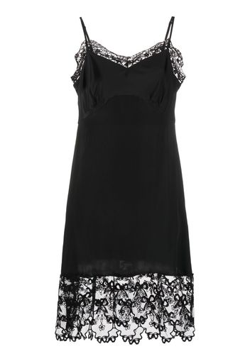 Simone Rocha sleeveless lace-hem dress - Schwarz