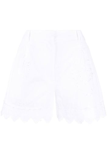 Simone Rocha broderie-anglaise cotton shorts - Weiß